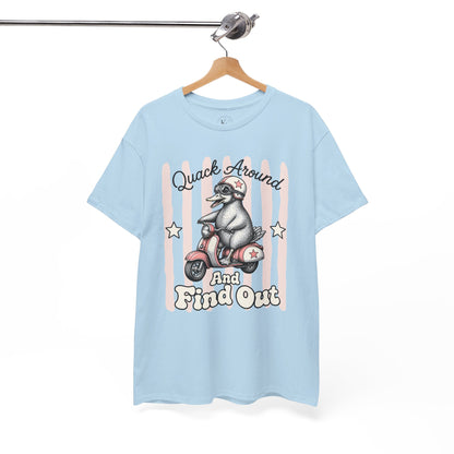 Quack Around and Find Out Retro Duck Graphic Tee