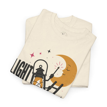 Light the Moon Pop Art Tee — Lantern Lighting the Moon Graphic Tee