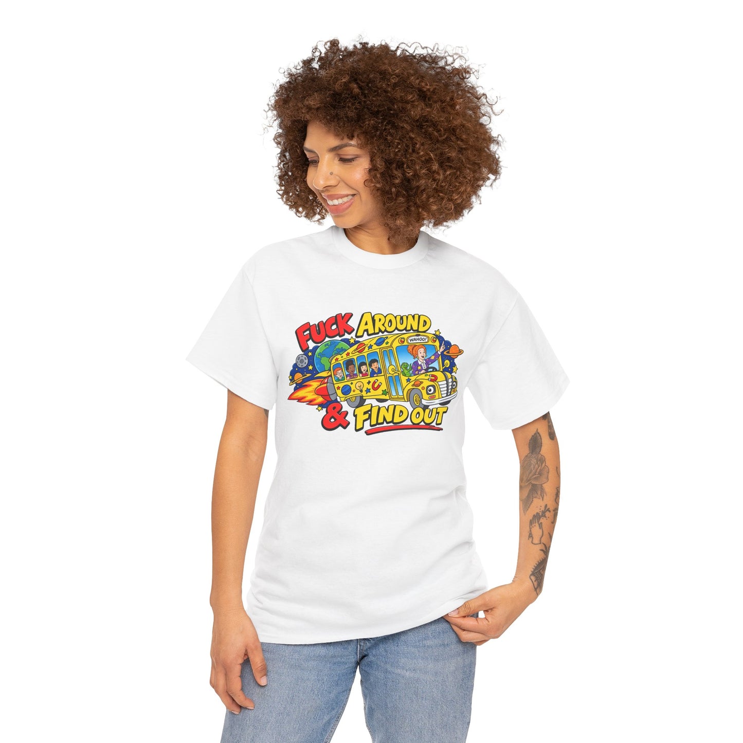 Fuck Around & Find Out Retro Comic Graphic Tee