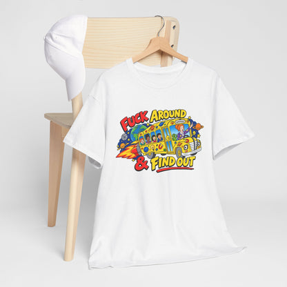 Fuck Around & Find Out Retro Comic Graphic Tee
