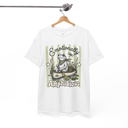 Emotionally Amphibious Retro Frog Graphic Tee