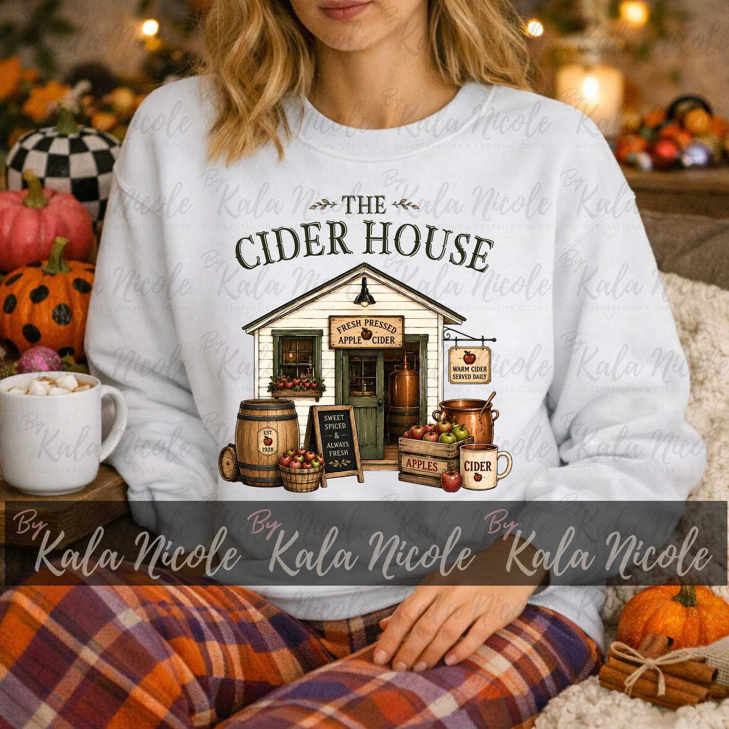 The Cider House PNG | Trendy Fall PNG | Vintage Country Fall Clipart (Digital Download)