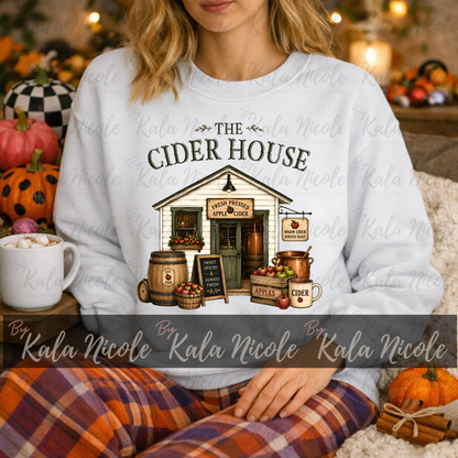 The Cider House PNG | Trendy Fall PNG | Vintage Country Fall Clipart (Digital Download)