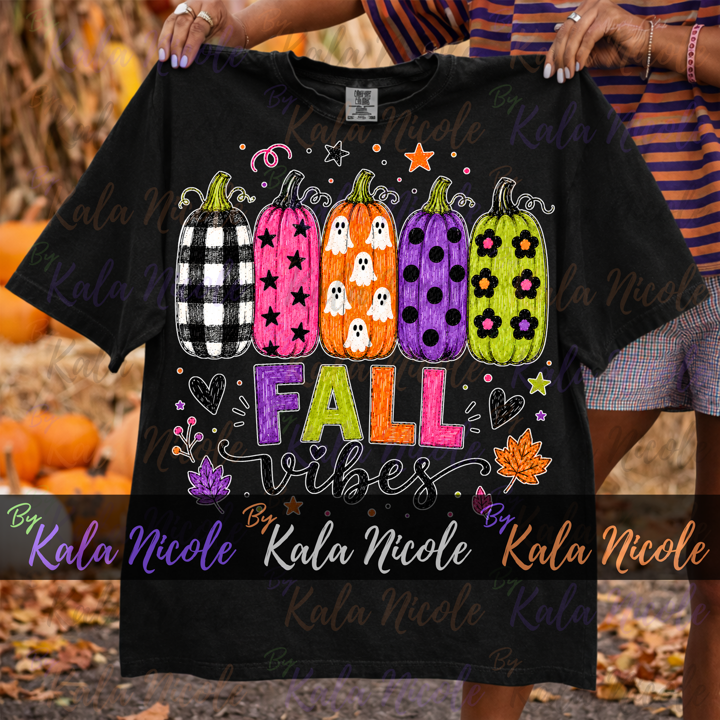 Fall Vibes PNG Bundle | Trendy Fall PNG | Cute Pumpkin Clipart (Digital Download)