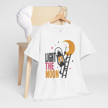 Light the Moon Pop Art Tee — Lantern Lighting the Moon Graphic Tee