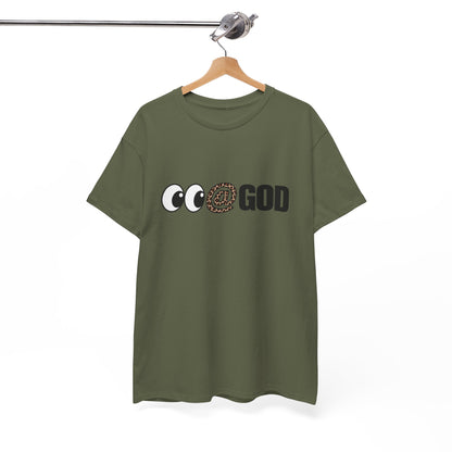 Look At God Leopard Print Graphic Tee