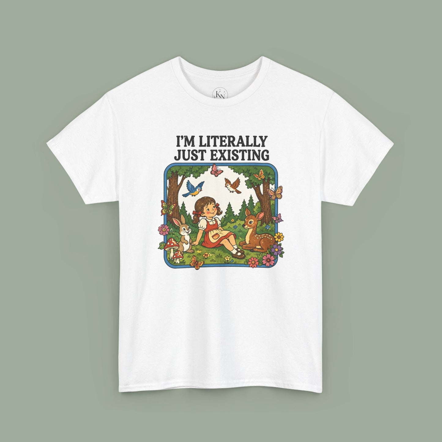 I'm Literally Just Existing Tee — Vintage Nature Graphic T-Shirt