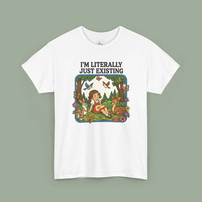 I'm Literally Just Existing Tee — Vintage Nature Graphic T-Shirt