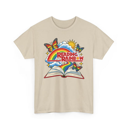 Rainbow & Butterflies Retro Book Graphic Tee