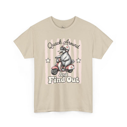 Quack Around and Find Out Retro Duck Graphic Tee