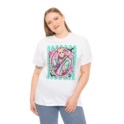 Jason Portrait Tee — Colorful Spooky Horror Shirt