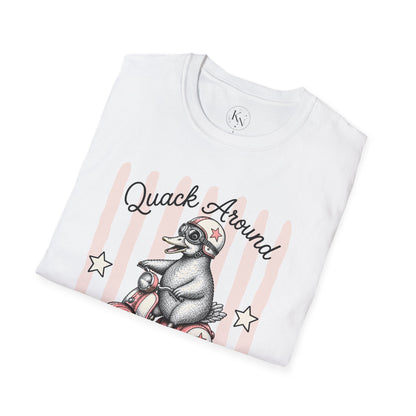 Quack Around & Find Out Graphic Tee | Cute Duck Dry Humor Shirt