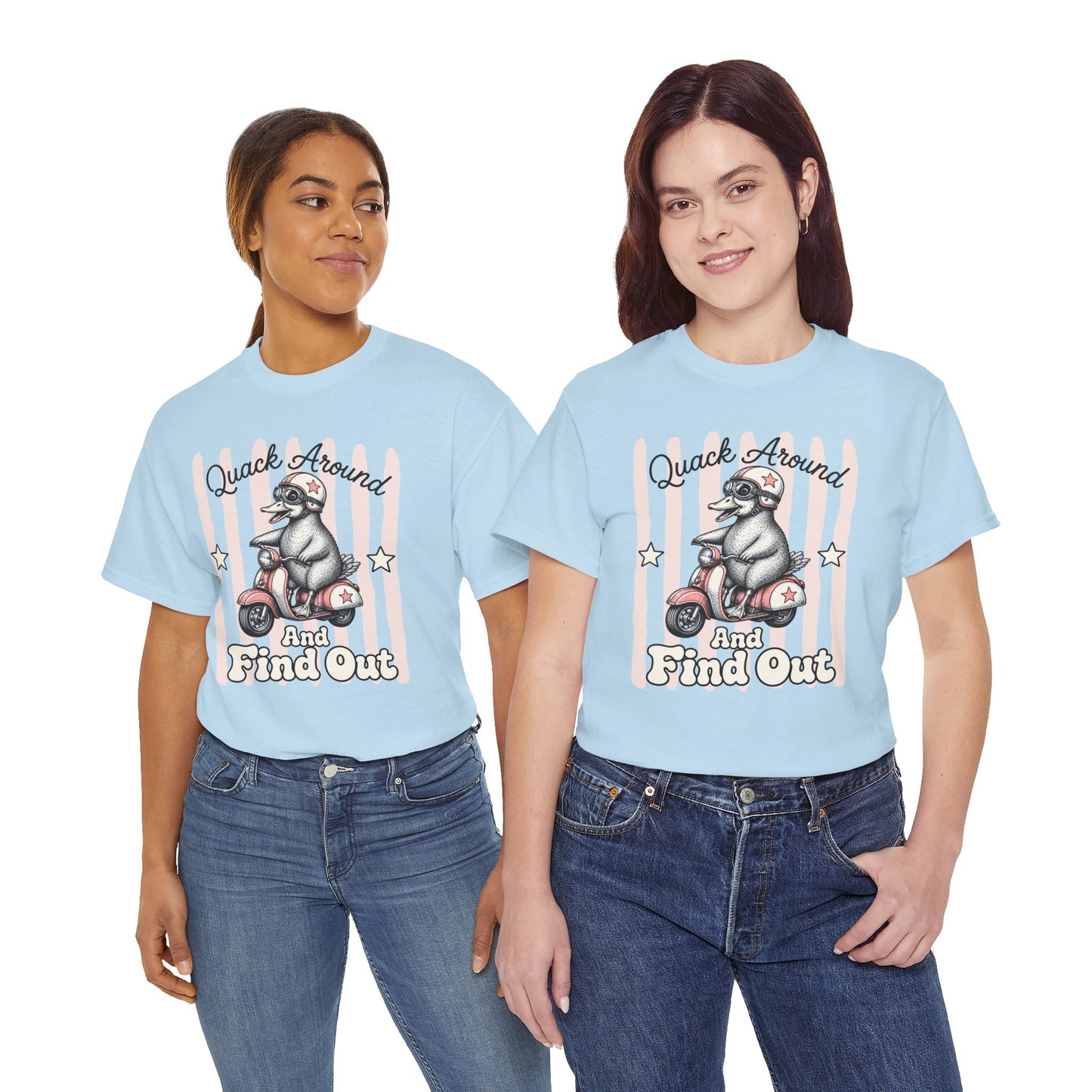 Quack Around and Find Out Retro Duck Graphic Tee