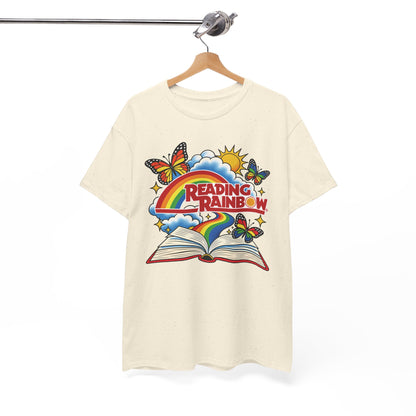 Rainbow & Butterflies Retro Book Graphic Tee