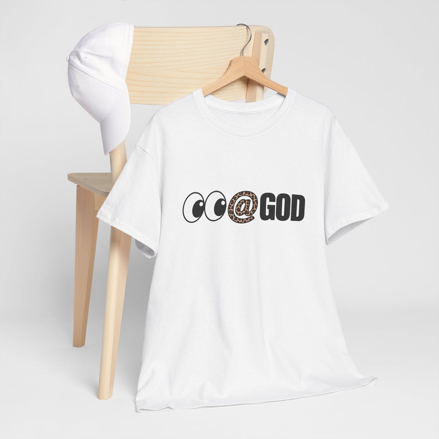 Look At God Leopard Print Graphic Tee