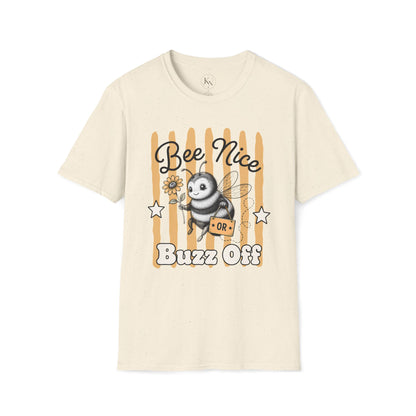 'Bee Nice or Buzz Off' Bee Graphic Tee