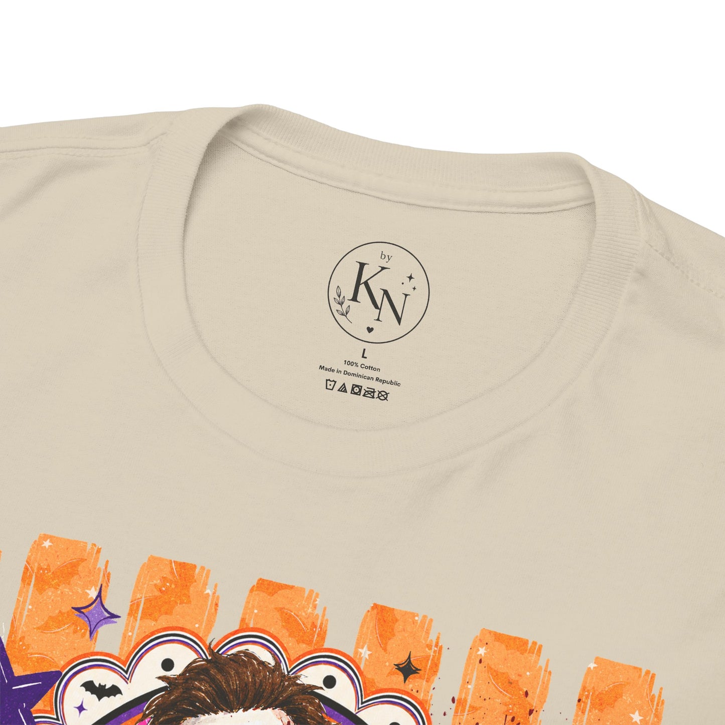 Halloween Michael Myers Portrait Tee — Colorful Spooky Horror Shirt