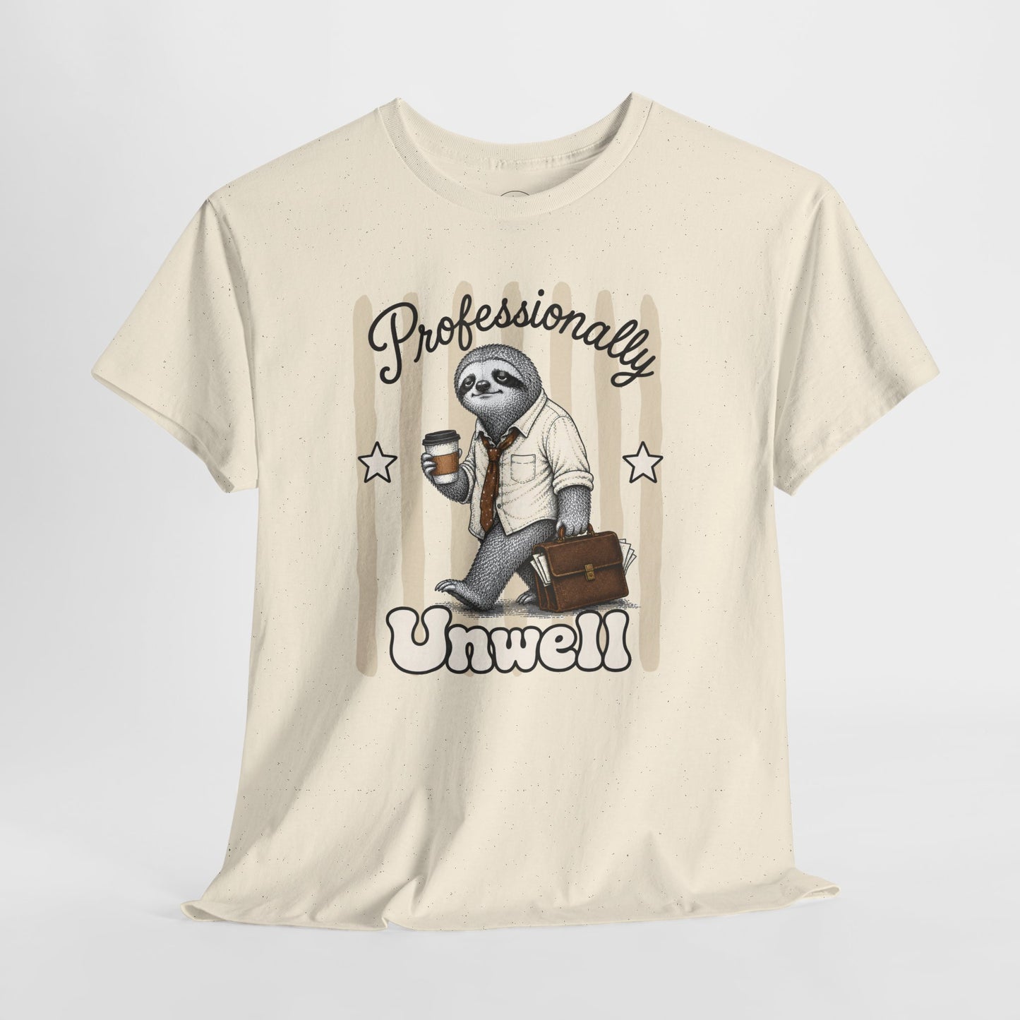 Professionally Unwell Retro Sloth Graphic Tee