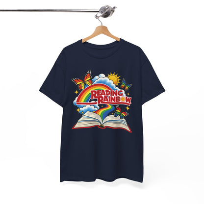 Rainbow & Butterflies Retro Book Graphic Tee