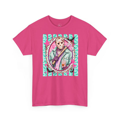Jason Portrait Tee — Colorful Spooky Horror Shirt