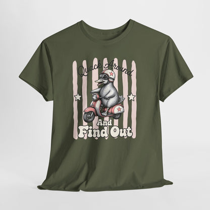 Quack Around and Find Out Retro Duck Graphic Tee