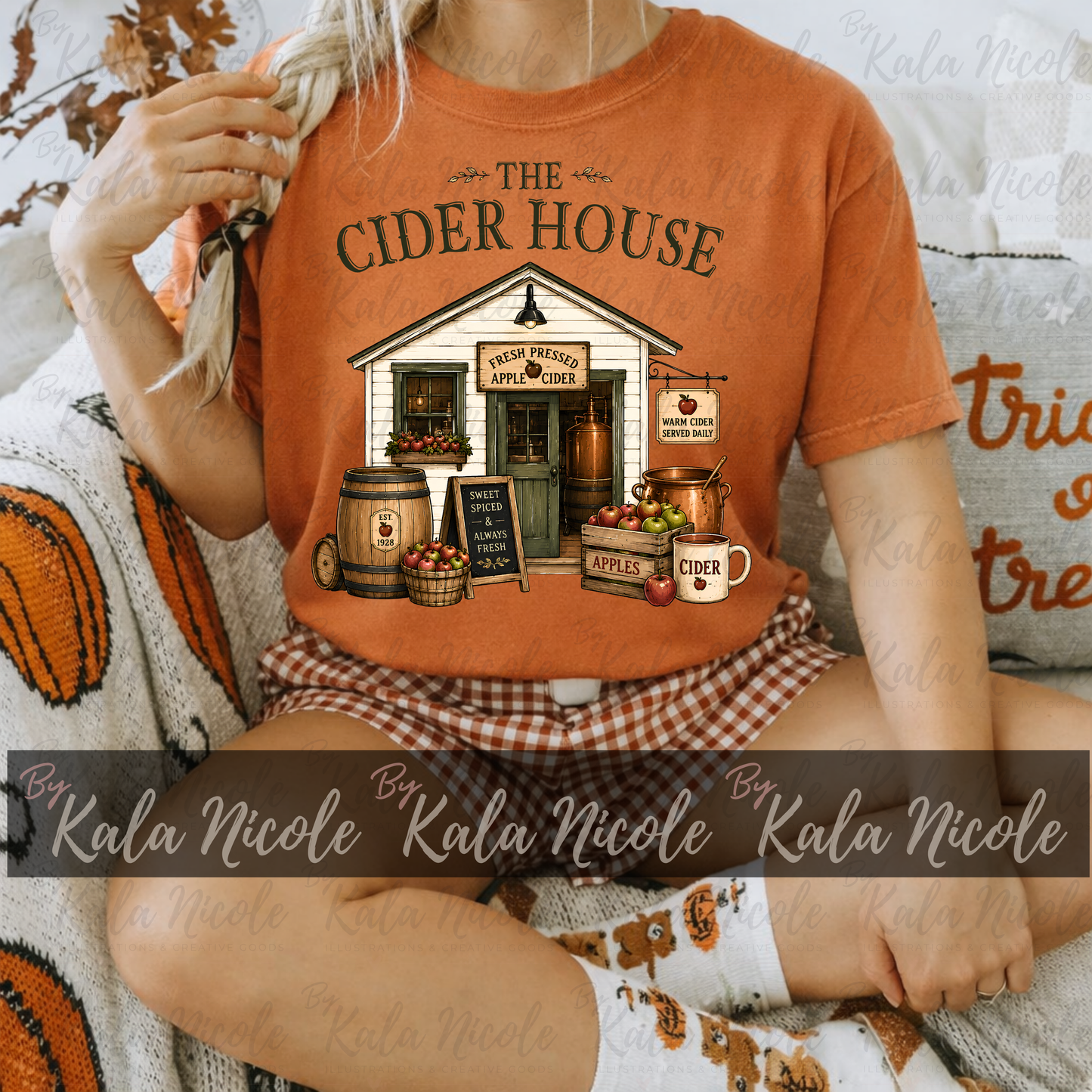 The Cider House PNG | Trendy Fall PNG | Vintage Country Fall Clipart (Digital Download)