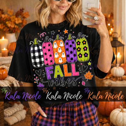 Fall Vibes PNG Bundle | Trendy Fall PNG | Cute Pumpkin Clipart (Digital Download)