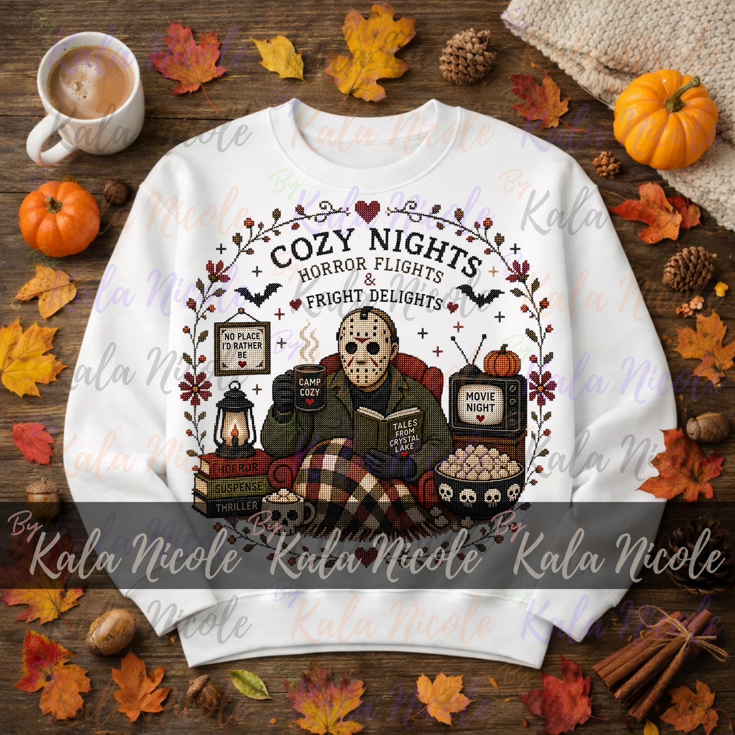 Horror Movie Cross-Stitch PNG | Jason Cozy