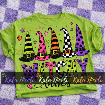 Witchy Vibes PNG Bundle | Trendy Halloween PNG | Fall PNG | Cute Witch Clipart (Digital Download)