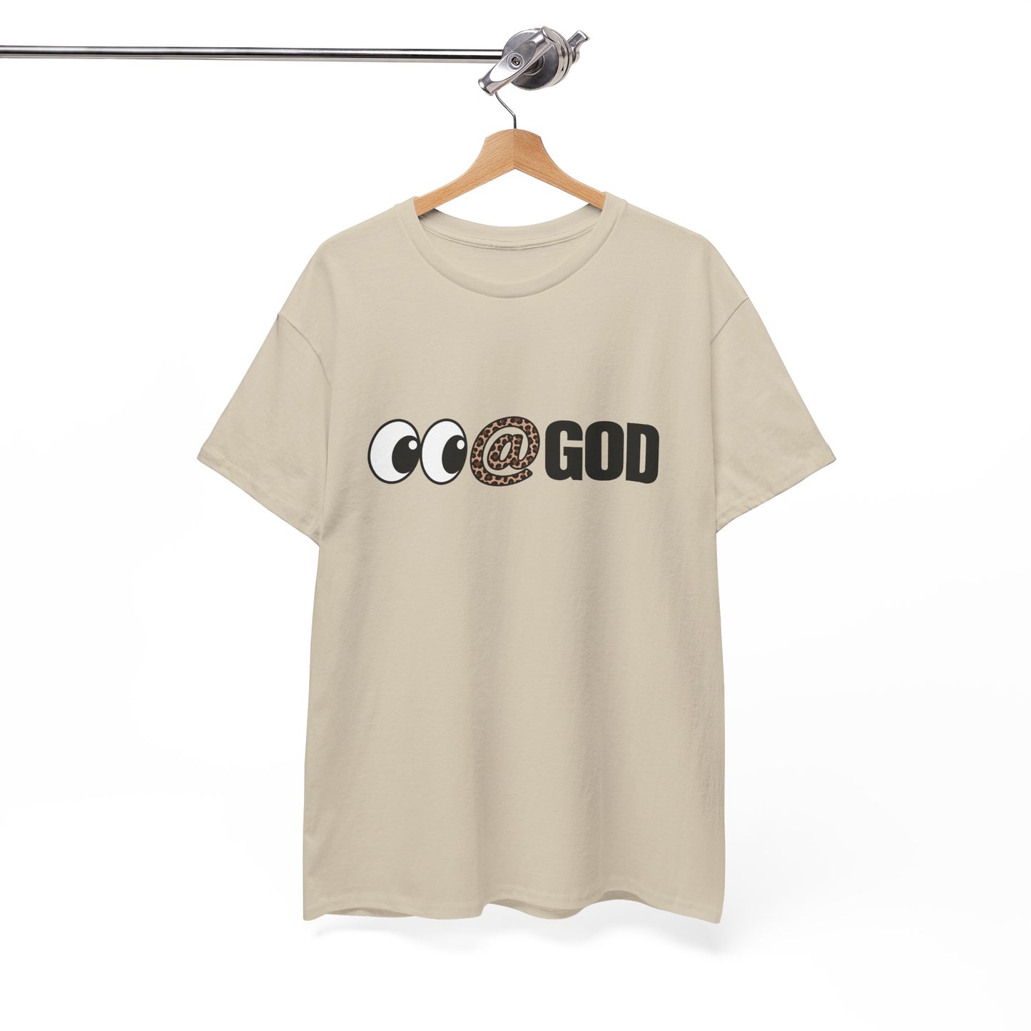 Look At God Leopard Print Graphic Tee