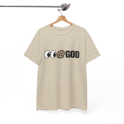 Look At God Leopard Print Graphic Tee