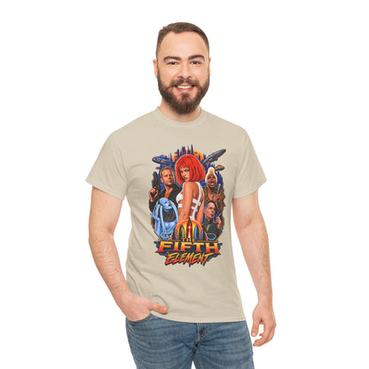Retro Sci-Fi Character Collage Graphic Tee