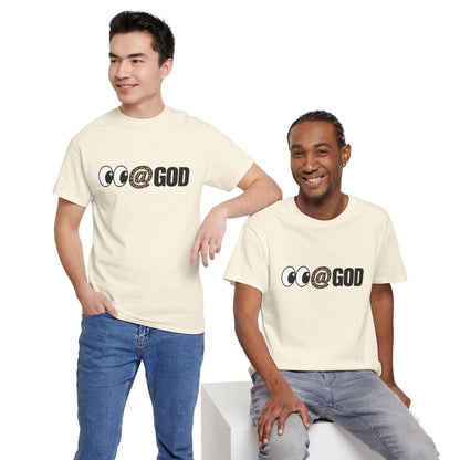 Look At God Leopard Print Graphic Tee