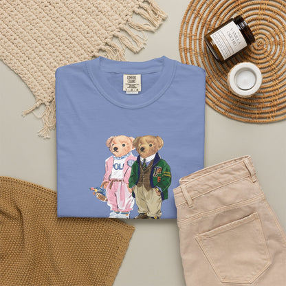 Personalized Couples T-Shirt — Custom Teddy Bear Graphic Tee | Gift for Him & Her