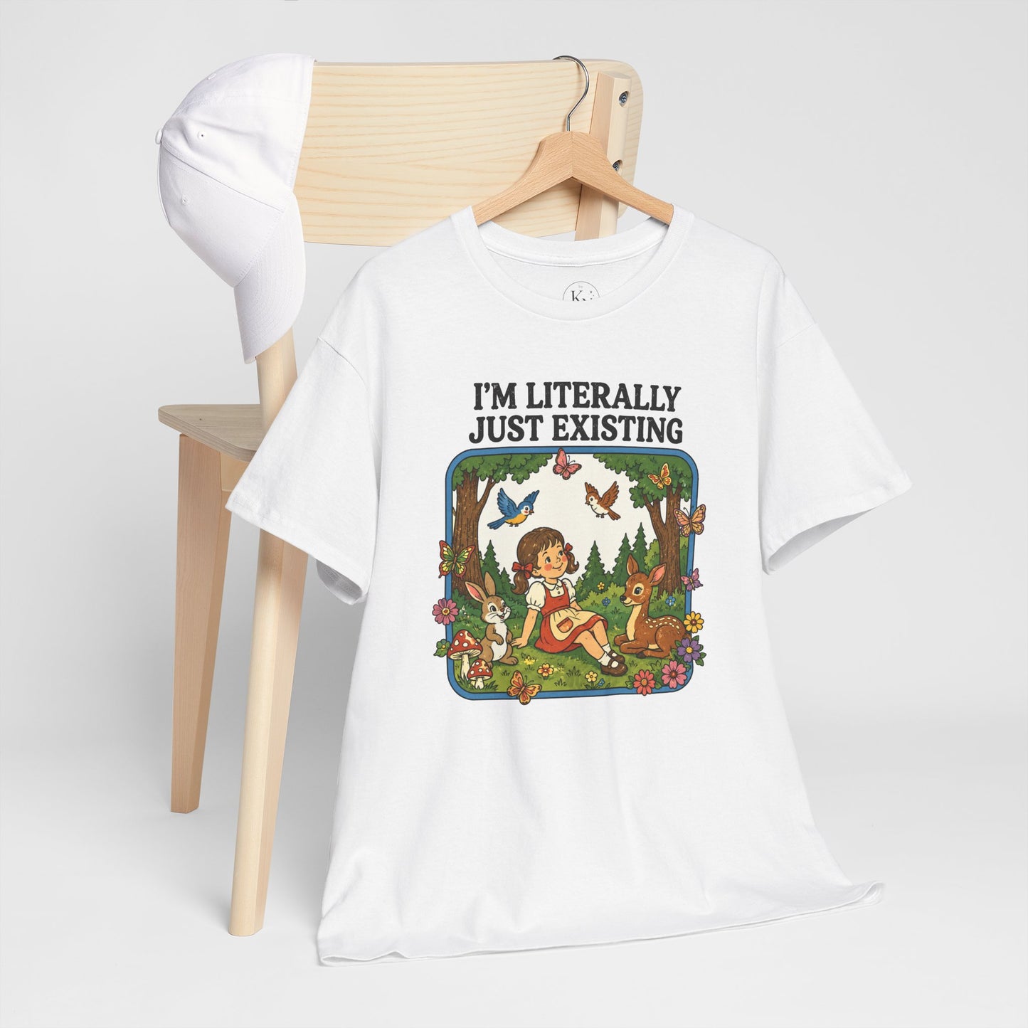 I'm Literally Just Existing Tee — Vintage Nature Graphic T-Shirt