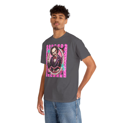 Saw Portrait Tee — Colorful Spooky Horror Shirt