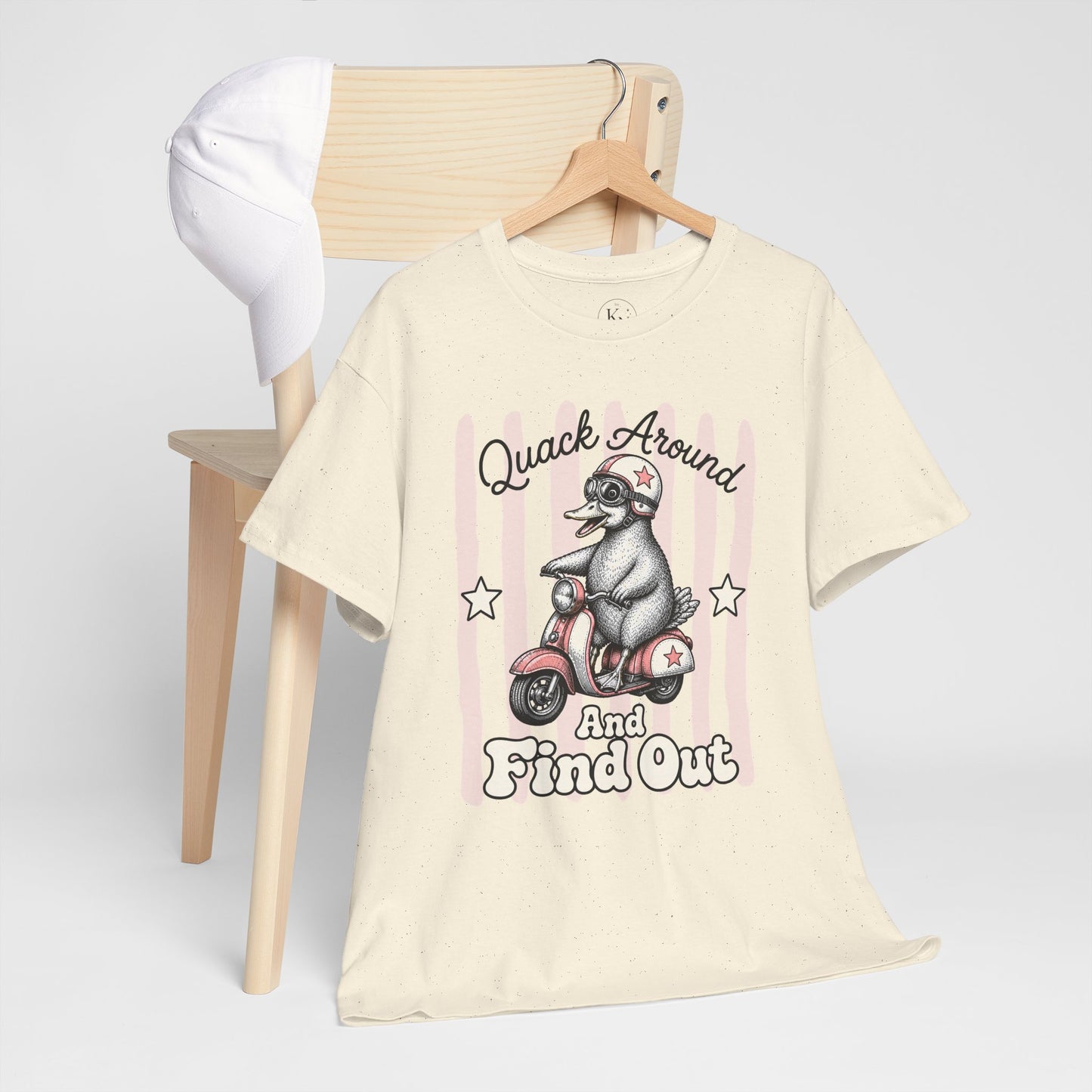 Quack Around and Find Out Retro Duck Graphic Tee