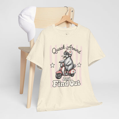 Quack Around and Find Out Retro Duck Graphic Tee