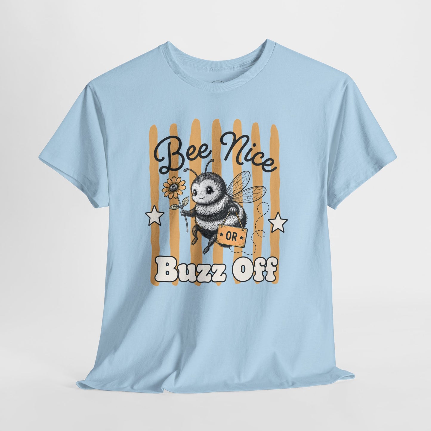 Bee Nice or Buzz Off Retro Bee Graphic Tee