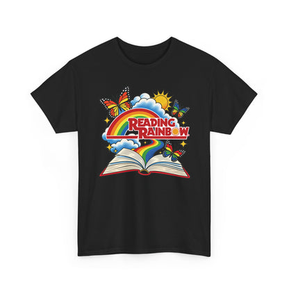 Rainbow & Butterflies Retro Book Graphic Tee