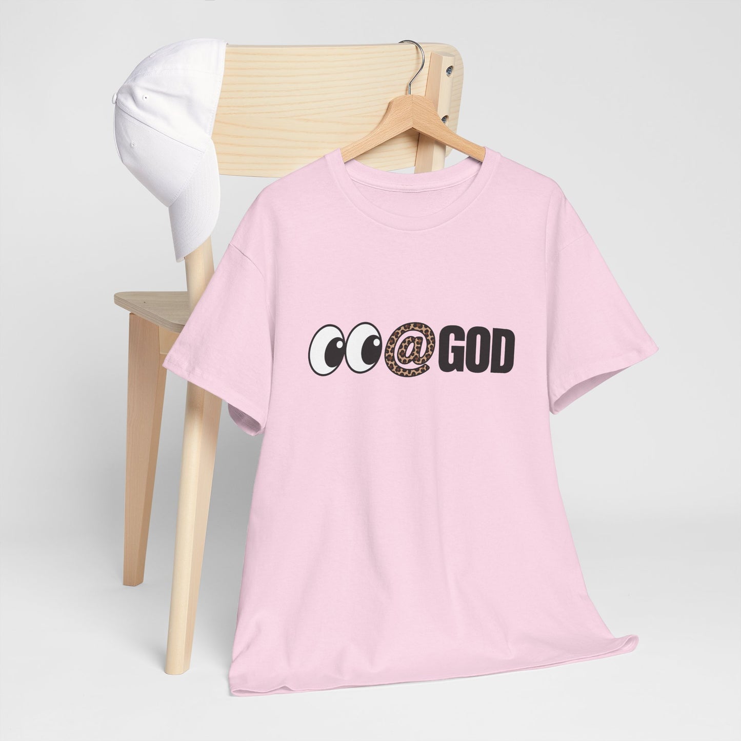 Look At God Leopard Print Graphic Tee