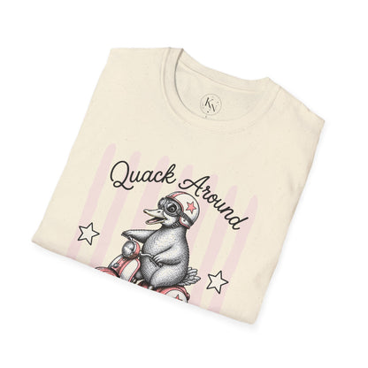 Quack Around & Find Out Graphic Tee | Cute Duck Dry Humor Shirt