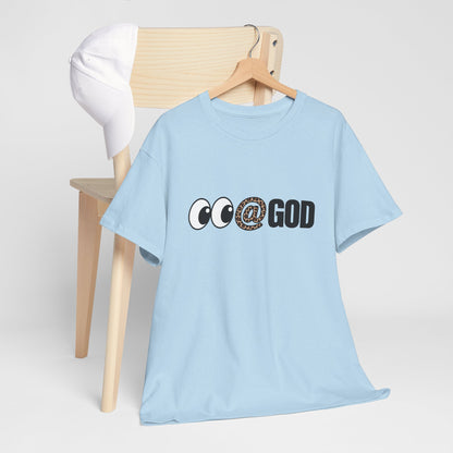Look At God Leopard Print Graphic Tee