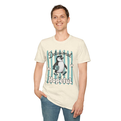 'Delusional but Hopeful' Penguin Graphic Tee