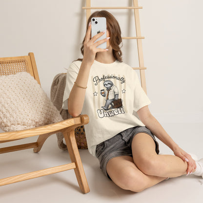 Professionally Unwell Retro Sloth Graphic Tee