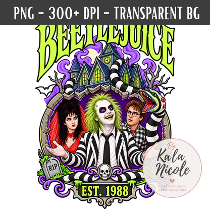 90s Movie Nostalgia PNG | Striped Suit Ghost