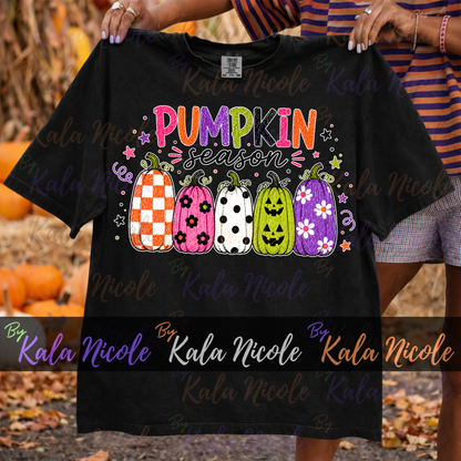 Pumpkin Season Doodle PNG Bundle | Trendy Fall PNG | Halloween Clipart (Digital Download)