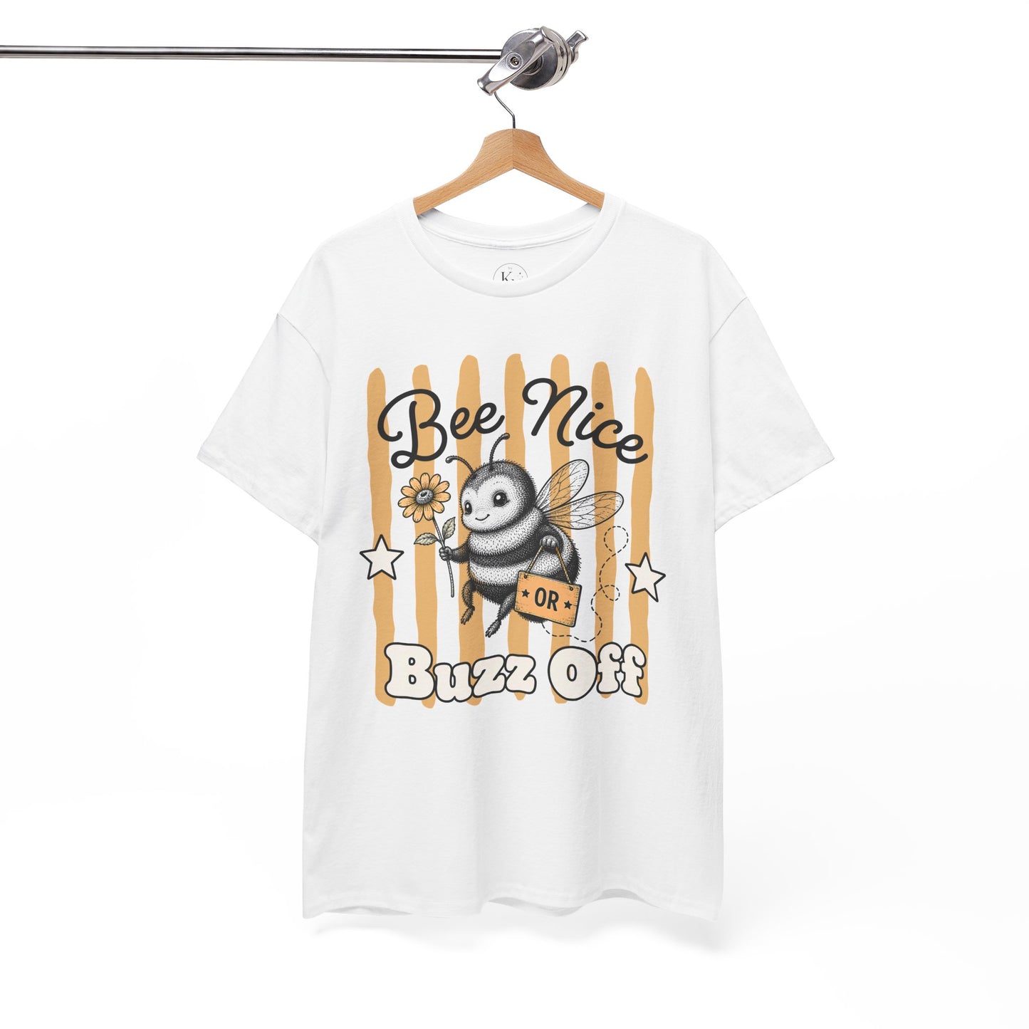Bee Nice or Buzz Off Retro Bee Graphic Tee