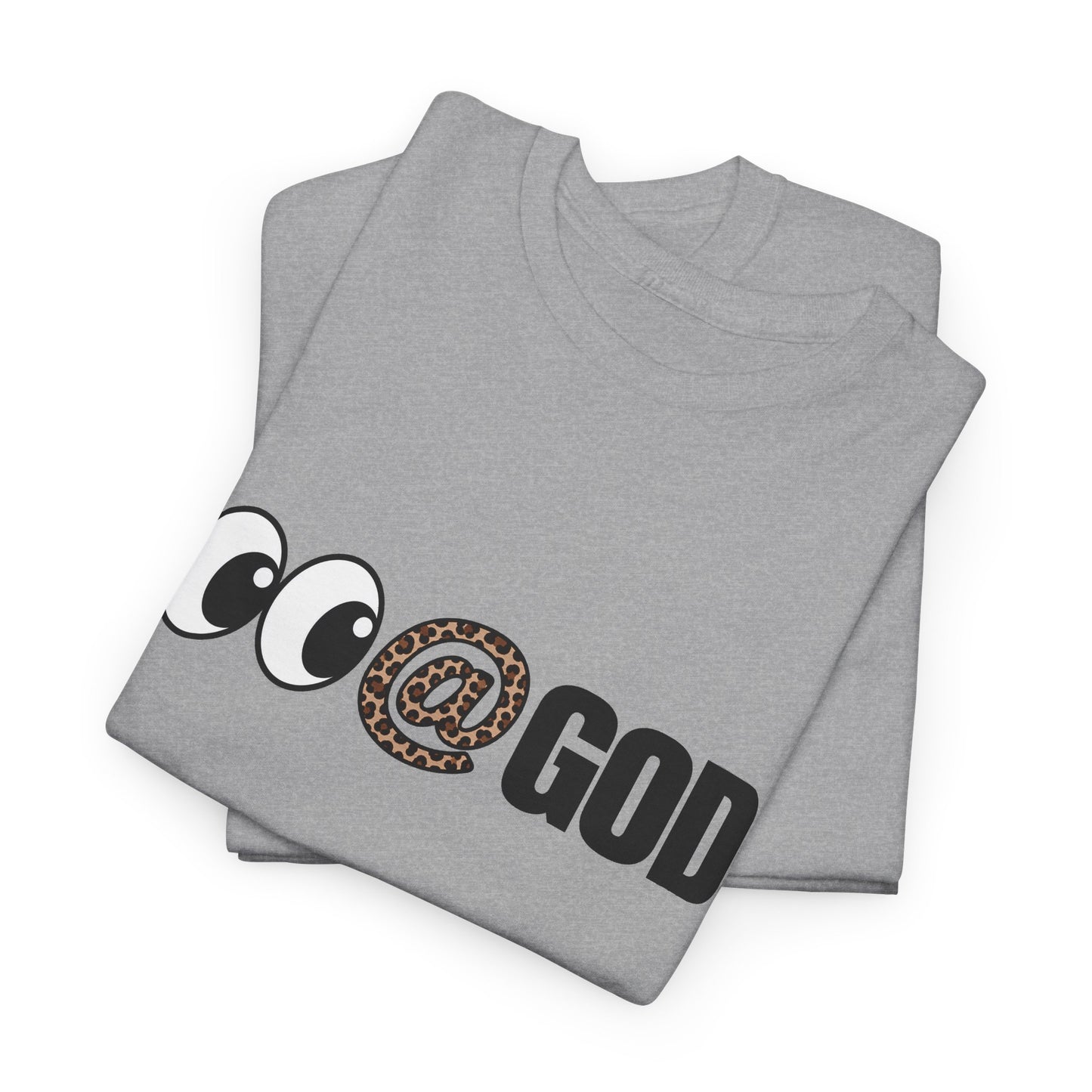 Look At God Leopard Print Graphic Tee