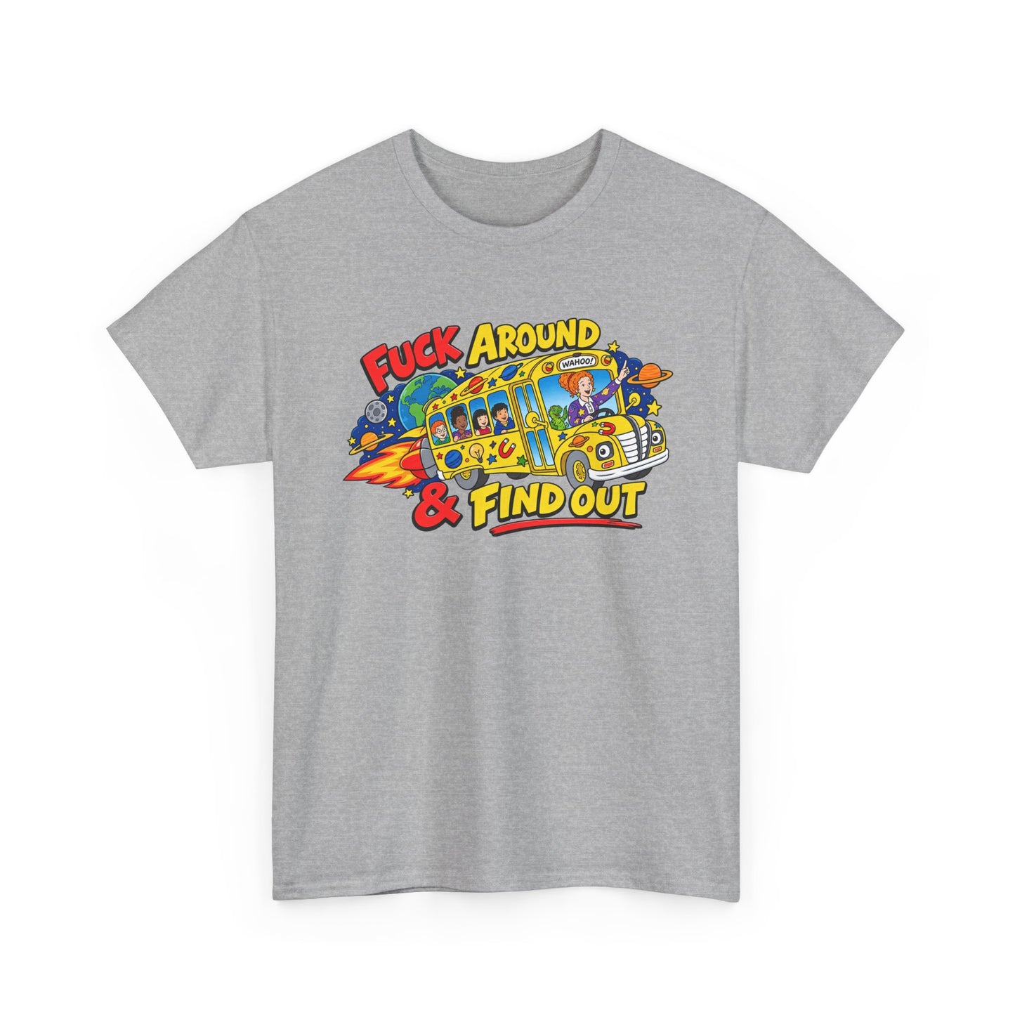Fuck Around & Find Out Retro Comic Graphic Tee